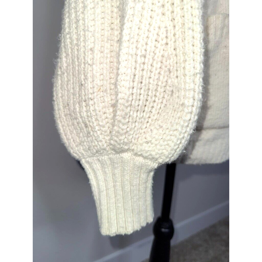Anthropologie Alpaca Wool Sleeping On Snow Elspeth Longline Cardigan XS Collared - Picture 7 of 10